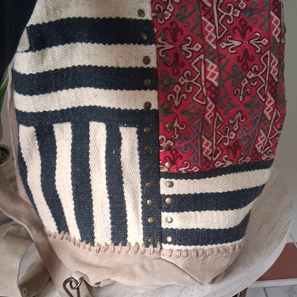 Free People multicolor patchwork backpack - Picture 5 of 9